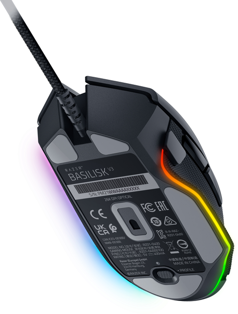 Mysz Razer Basilisk V3 USB Czarna (RZ01-04000100-R3M1) - obraz 4