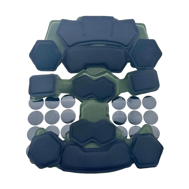 Противоударные подушки для шлема каски FAST Mich GEN4 Olive (helmet-padGen4-olive) - изображение 2