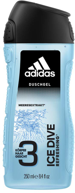 Żel pod prysznic Adidas Ice Dive dla mężczyzn 250 ml (3614229827262) - obraz 1