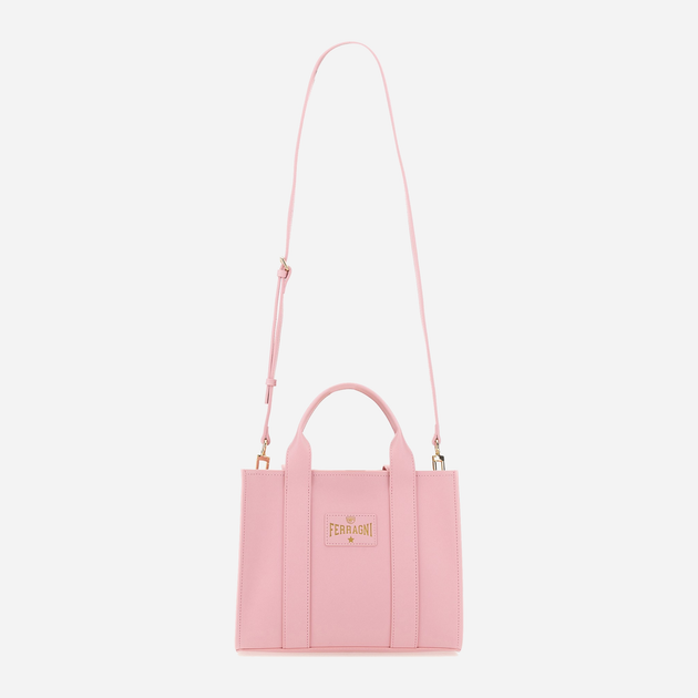 Сумка шопер жіноча Chiara Ferragni 74SB4BN3ZS736 Рожева (8052672352330) - зображення 3