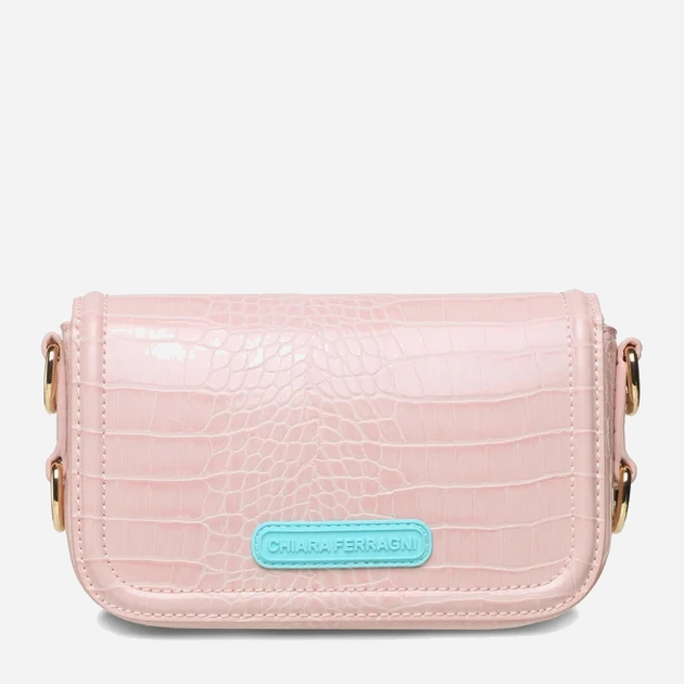 Сумка крос-боді жіноча Chiara Ferragni 74SB4BA2ZS728 Рожева (8052672353917) - зображення 3