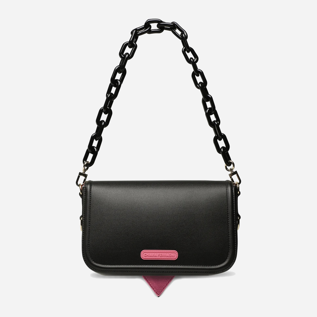 Torebka crossbody damska Chiara Ferragni 74SB4BA3ZS517 Czarna (8052672426529) - obraz 3