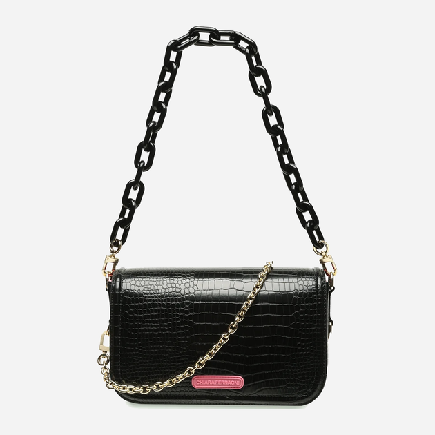 Сумка крос-боді жіноча Chiara Ferragni 74SB4BA3ZS728 Чорна (8052672353979) - зображення 3