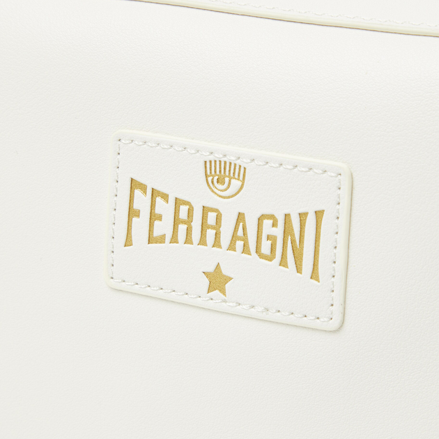 Сумка крос-боді жіноча Chiara Ferragni 74SB4BN4ZS736 Біла (8052672427366) - зображення 4