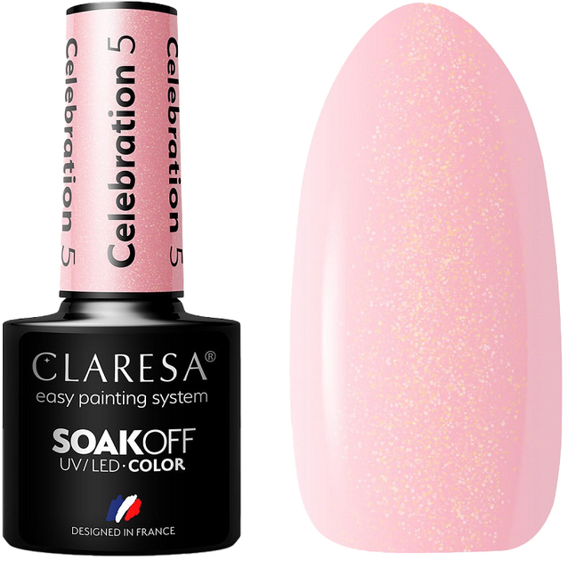 Гель-лак для нігтів Claresa Soak Off UV/LED Celebration 5 5 г (5903819814040) - зображення 1