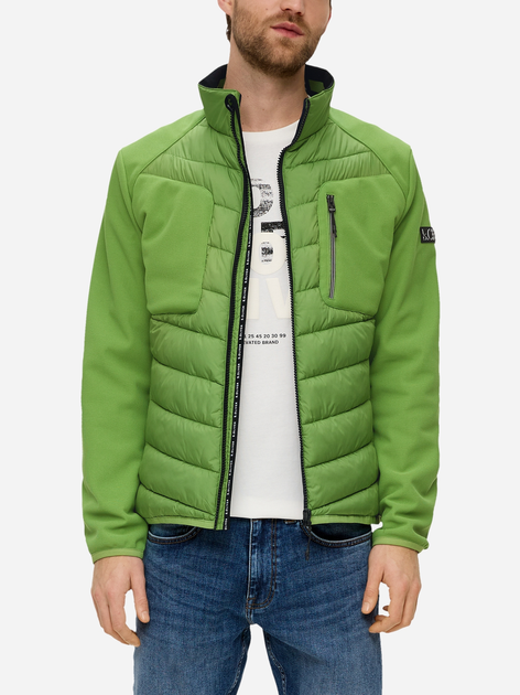 Куртка демісезонна чоловіча s.Oliver 10.3.11.16.160.2140534-7450 XL Зелена (4099975109678) - зображення 1