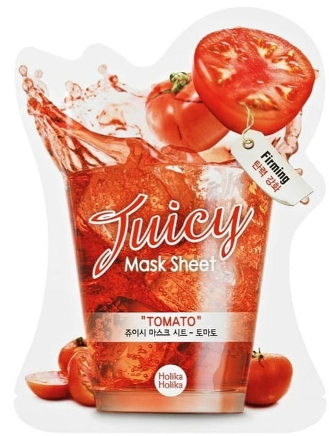 Maseczka Holika Holika Tomato Juicy Mask Sheet rewitalizująco-odświeżająca z ekstraktem z pomidora (8806334352981) - obraz 1