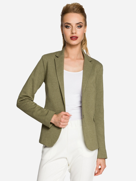 Żakiet damski Made Of Emotion M243 S Khaki (5902041165883) - obraz 1