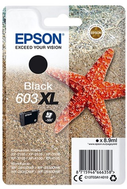 Картридж Epson 603XL Black (8715946666358) - зображення 1