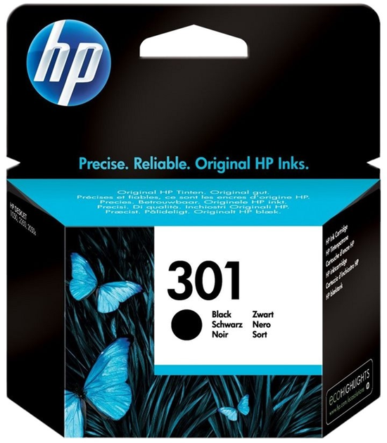 Картридж HP 301 Black (884962894408) - зображення 1