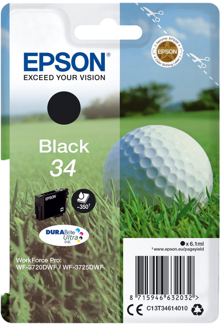 Tusz Epson 34 Black (8715946632032) - obraz 1