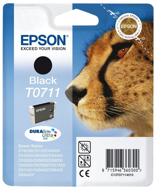 Картридж Epson T0711 Black (8715946622989) - зображення 1