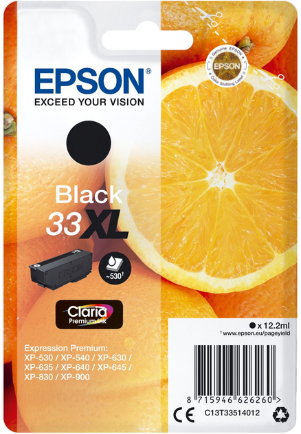 Tusz Epson 33XL Black (8715946626260) - obraz 1