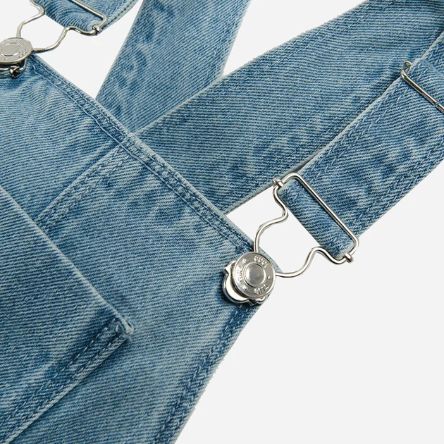 Ogrodniczki krótkie dziecięce dla dziewczynki jeansowe Cool Club CJG2212170 104 cm Light Denim (5903272820404) - obraz 2