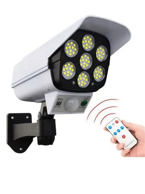 Мощный муляж камеры Solar Sensor Light уличный фонарь в виде камеры на солнечной батарее с пультом (SSL123) - изображение 10