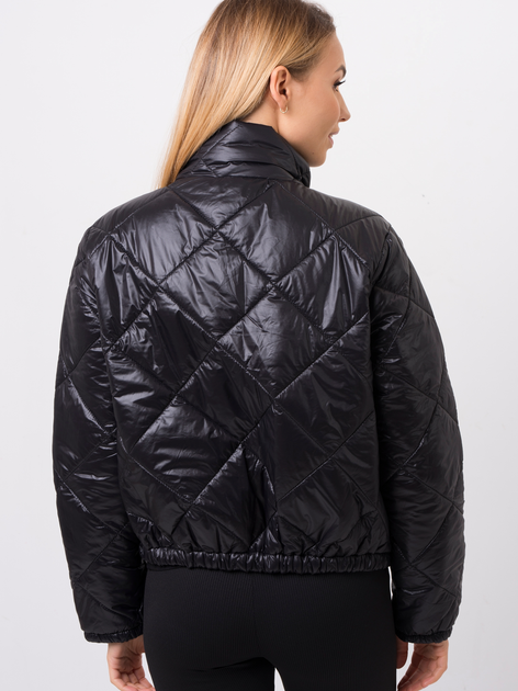 Демісезонна коротка куртка жіноча Zaiia ZAJA06 38 Чорна (8224508684742) - зображення 2