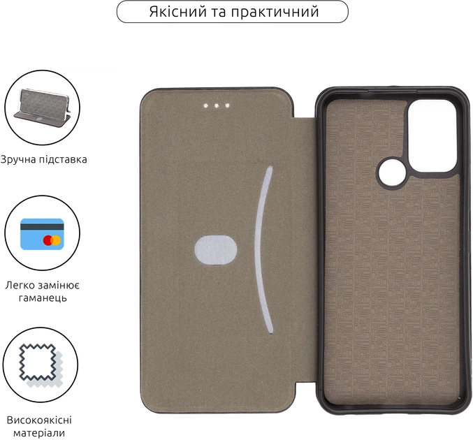 Чохол-книжка для смартфона Nokia C22 ArmorStandart G-Case Black (ARM66997) - Фото 3 Чохол-книжка для смартфона Nokia C22 ArmorStandart G-Case Black (ARM66997) - зображення 3