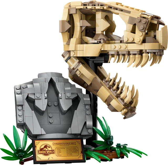 Zestaw klocków LEGO Jurassic World Szkielety dinozaurów — czaszka tyranozaura 577 elementów (76964) - obraz 4
