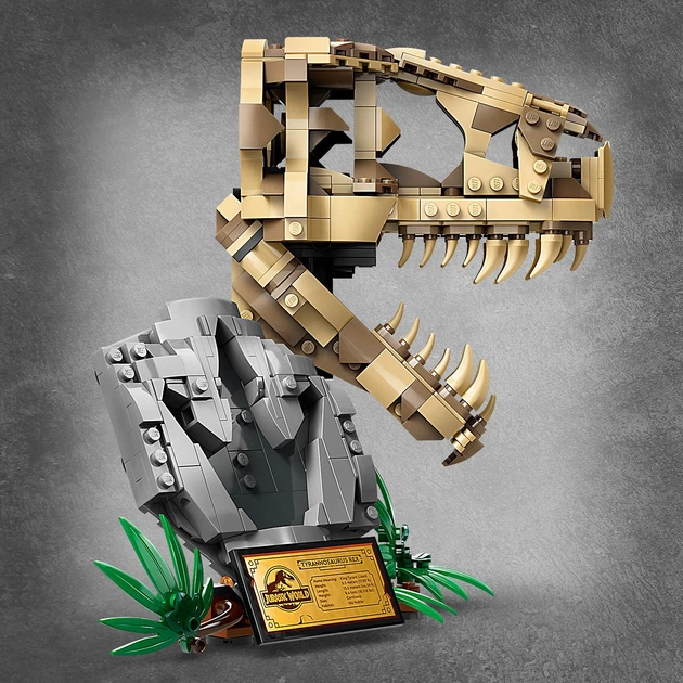 Zestaw klocków LEGO Jurassic World Szkielety dinozaurów — czaszka tyranozaura 577 elementów (76964) - obraz 10