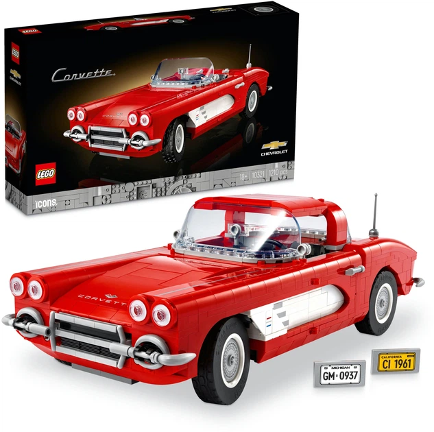 Zestaw klocków LEGO Icons Corvette 1210 elementów (10321) - obraz 3