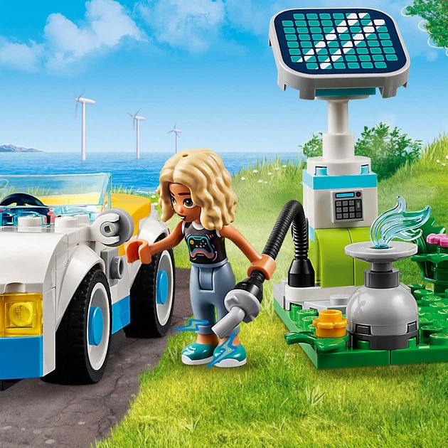 Конструктор LEGO Friends Електромобіль і зарядний пристрій 170 деталей (42609) - зображення 5