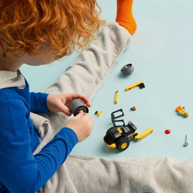 Конструктор LEGO City Будівельний паровий каток 78 деталей (60401) - зображення 7