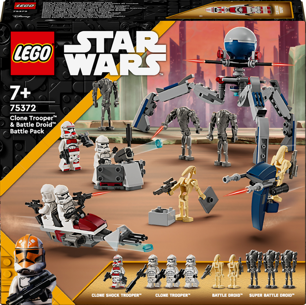 Конструктор LEGO Star Wars Клоны-пехотинцы и Боевой дроид. Боевой набор ...