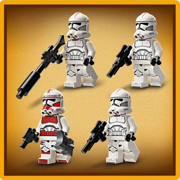 Zestaw klocków LEGO Star Wars Zestaw bitewny z żołnierzem armii klonów i droidem bojowym 215 elementów (75372) - obraz 5