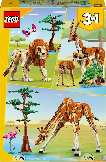 Zestaw klocków LEGO Creator Dzikie zwierzęta z safari 780 elementów (31150) - obraz 8