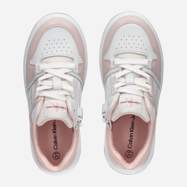 Sneakersy dziecięce dla dziewczynki Calvin Klein Jeans Low Cut Lace-Up Sneaker V3A9-80797-1355X054 36 Różowy/Biały (8052578518465) - obraz 3