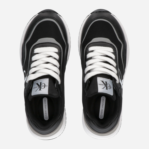 Buty sportowe chłopięce Calvin Klein Jeans Low Cut Lace-Up Sneaker V3X9-80892-1695999 40 Czarne (8052578526507) - obraz 3