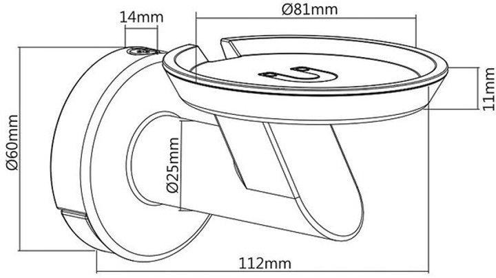 Uchwyt ścienny Maclean MC-857 for Google Home (5902211113768) - obraz 7