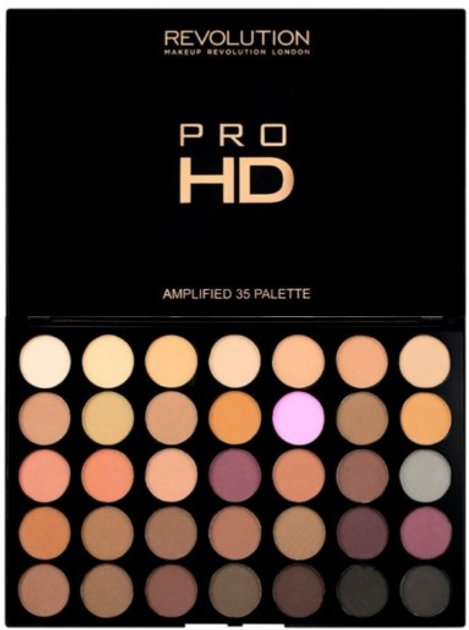Палетка тіней для повік Makeup Revolution Pro HD Palette Amplified 35 Neutrals Cool 30 г (5029066105974) - зображення 1