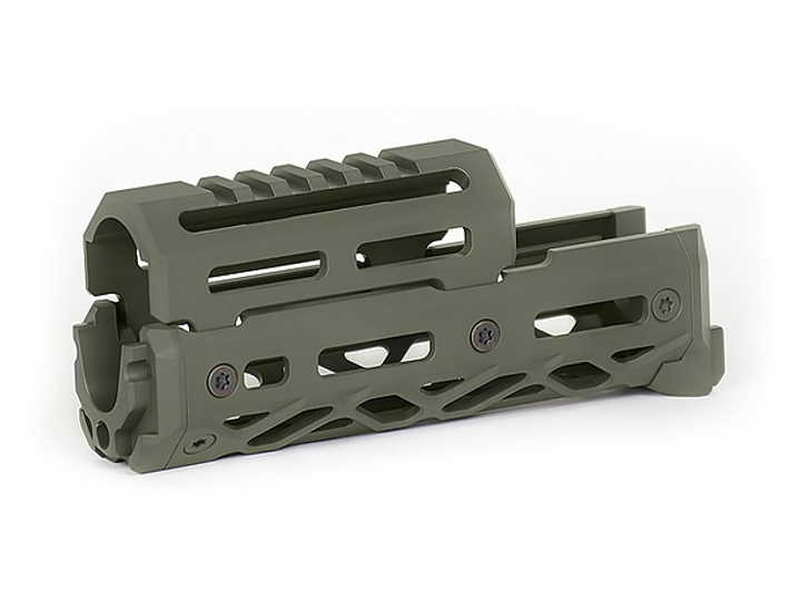 Короткое цевье  Крук CRC 1U040 ODGreen с креплением M-Lok - изображение 2