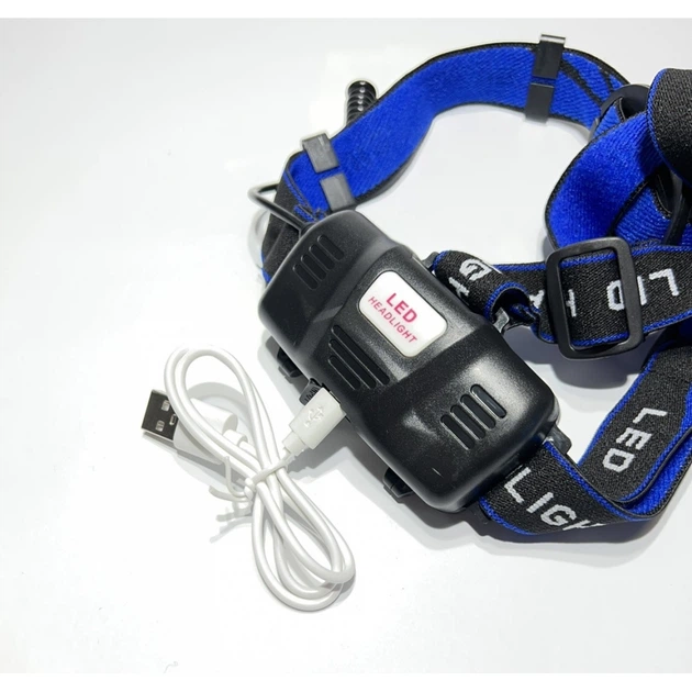 Налобний ліхтар Police BL-6699 (204C) від USB (Cree-T6, 1000 люмен, 4 режими, 2x18650) (31419) - зображення 2
