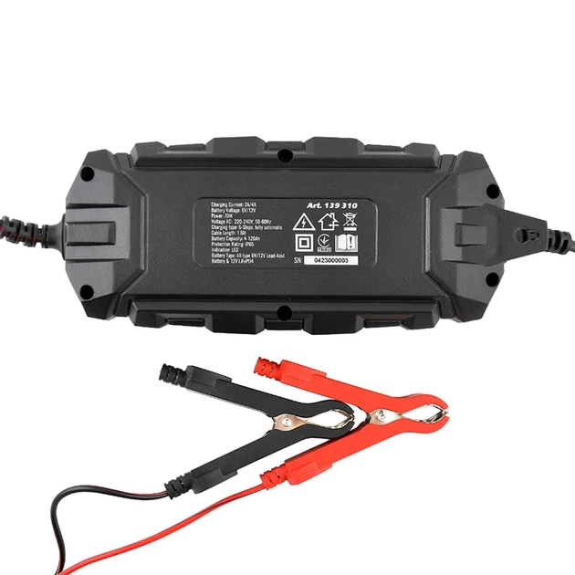 Зарядний пристрій АКБ WINSO PRO 8LEDs 4A, 6V/12V, 4-120Ah - изображение 2