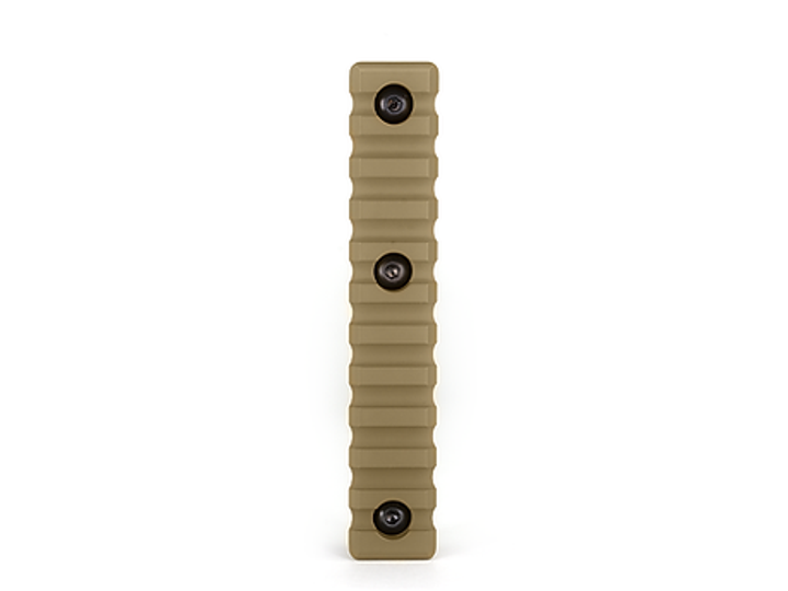 Планка Пикатинни КРУК CRC 9016 Coyote Tan на 11 слотов с креплением M-Lok - изображение 2