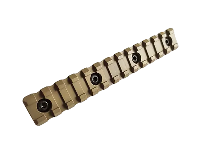 Планка Пикатинни КРУК CRC 9017 Coyote Tan на 13 слотов с креплением M-Lok - изображение 1