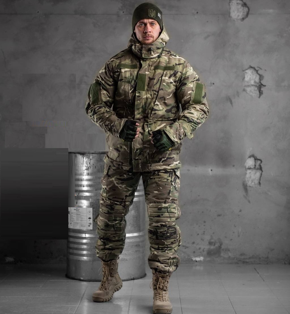 Зимний мужской костюм Solomon куртка и штаны Мультикам S (Kali) AI042 - изображение 1