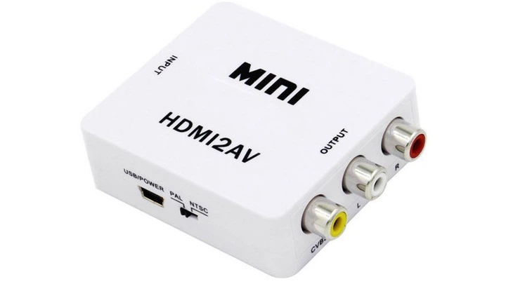 Конвертер видео HDMI в AV / с HDMI на AV RCA (тюльпаны),Преобразователь - изображение 2