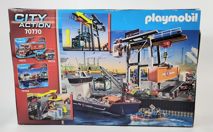 Конструктор City Action Кран с контейнерами Playmobil 70770 Over Stоск - Фото 7 Конструктор City Action Кран с контейнерами Playmobil 70770 Over Stоск - изображение 7