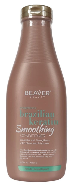 Кондиционер с кератином для эластичности волос Beaver Conditioner Brazilian Keratin 730 мл - Фото 1 Кондиционер с кератином для эластичности волос Beaver Conditioner Brazilian Keratin 730 мл - изображение 1
