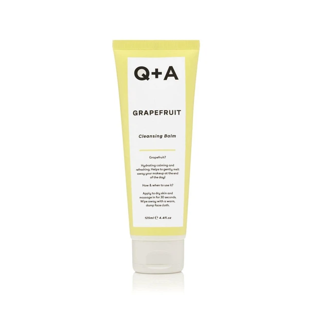 Очищающий бальзам для лица с грейпфрутом Q+A Grapefruit Cleansing Balm 125 мл - Фото 1 Очищающий бальзам для лица с грейпфрутом Q+A Grapefruit Cleansing Balm 125 мл - изображение 1