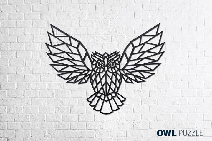 Пазл EWA интерьерный деревянный на стену OWL 81,4x62,4x0,7см. 372эл. Сова - изображение 2