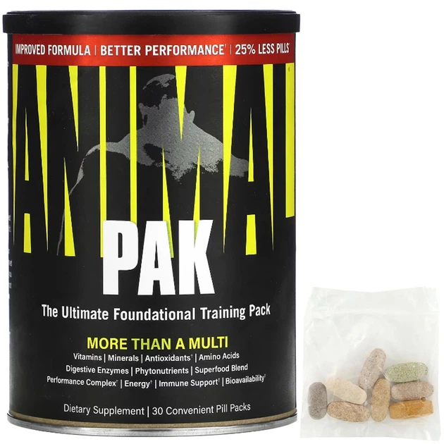 Вітамінний комплекс Universal Animal Pak Improved Formula 30 пакетів - Фото 1 Вітамінний комплекс Universal Animal Pak Improved Formula 30 пакетів - зображення 1