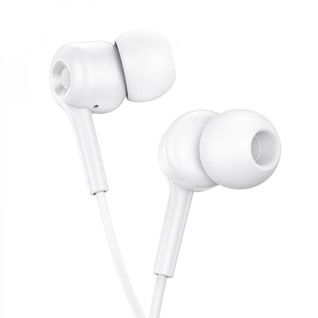 Навушники Hoco M82 La musique universal earphones with mic White - зображення 2