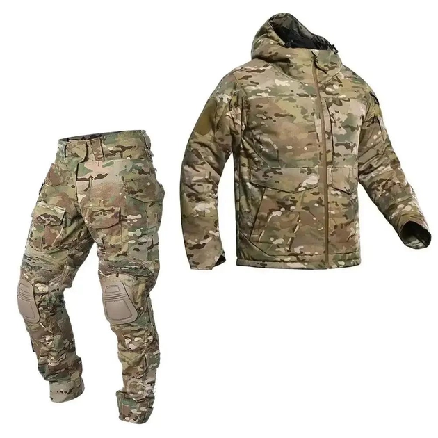 Костюм IDOGEAR розмір 2XL куртка та штани з наколінниками мультикам - зображення 1
