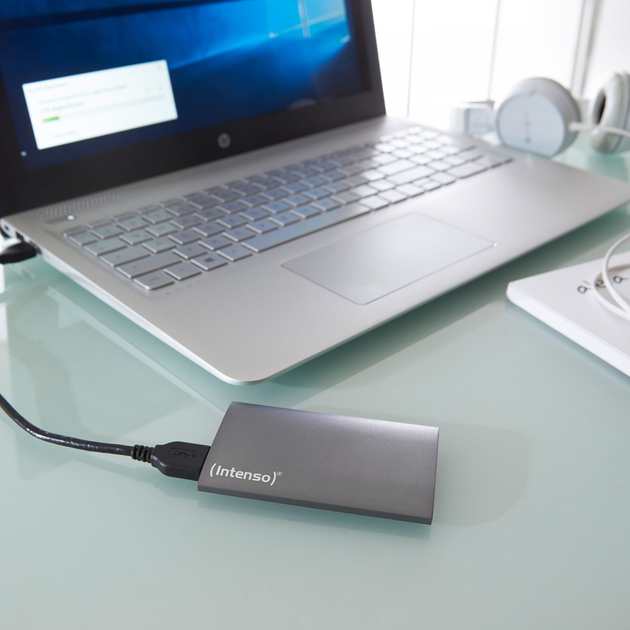 Накопичувач SSD 128GB Intenso Premium Portable USB 3.0 Антрацит (3823430) - зображення 5