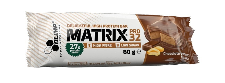 Протеїновий батончик Olimp Matrix Pro 32 80 г Шоколад з горіхом (5901330074653) - зображення 1