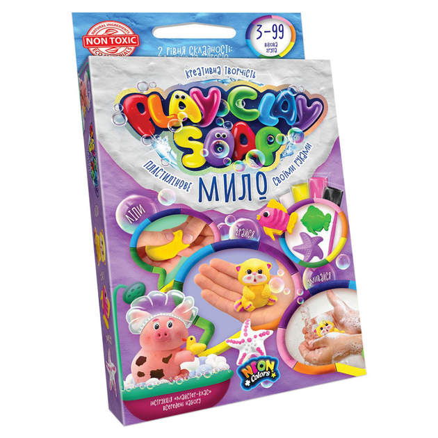 Набор креативного творчества "Пластилиновое мыло" Play Clay Soap Danko Toys маленький Котик (PCS-02U00001111) - изображение 2